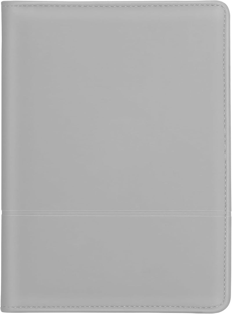 Gorbado Padfolio/Portfolio Binder, Mini Padfolio Portfolio Binder 5 x 8 Legal Writing Pad, A5 Document Organizer Folder for Men Women, Gray - Image 2